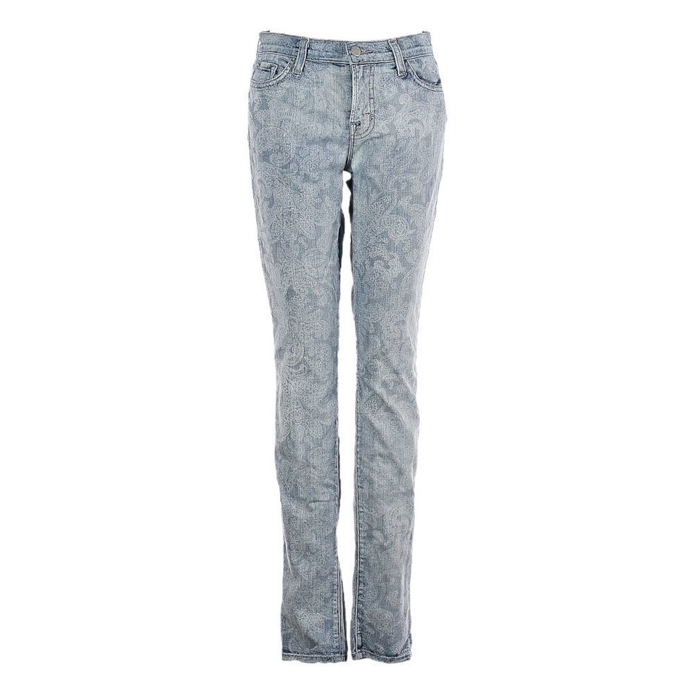 J Brand Vintage Bandana Print Light Wash Skinny Jeans Size 28